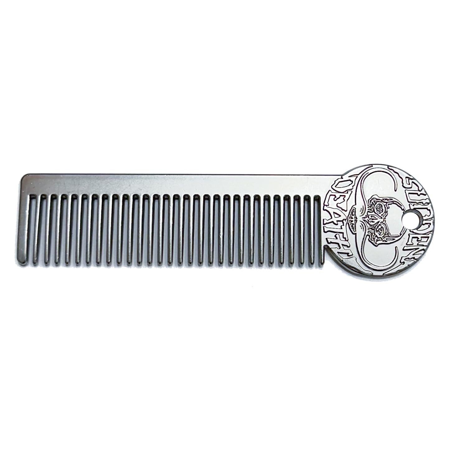 Metal Mustache & Beard Comb – Dual-Sided Pocket Comb for Men, Fine & Wide Teeth for Precise Styling – Durable, Compact, Travel-Friendly Grooming Tool for Facial Hair Care