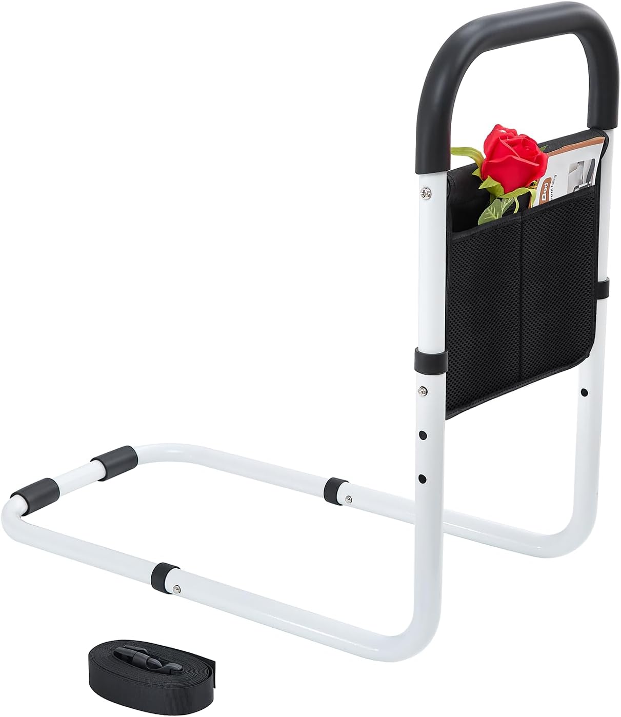 Bed Rails for Elderly Adults Safety, Bed Assist Rails for Seniors, Adjustable (19.3"-23") with 0.47 in Thick Steel Tube, Fits King, Queen, Full, Twin Bed