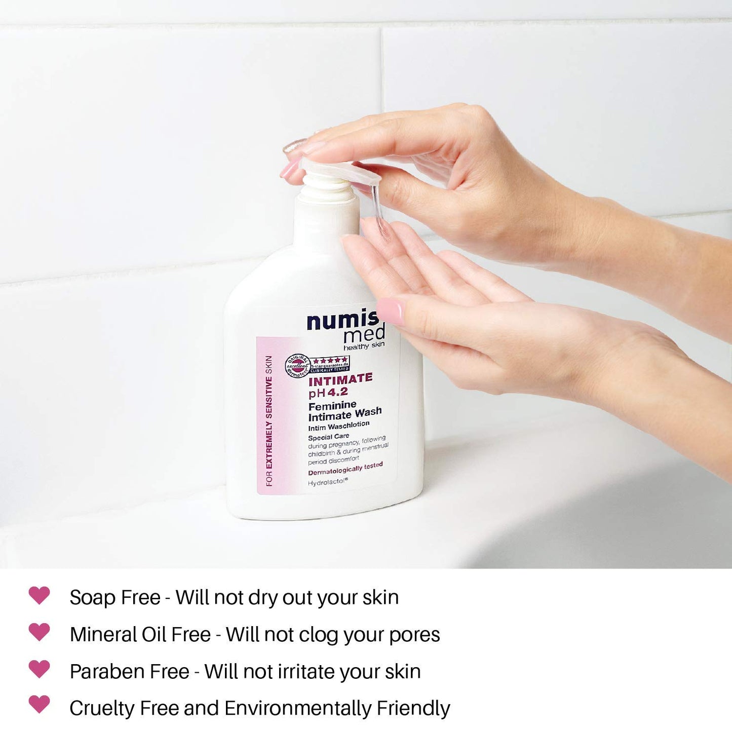 Feminine Intimate pH Balanced Daily Wash for Sensitive Skin, Pregnant Women and Cleanliness During Menstrual Period, Dermatologist Tested, 200 ml (Original)