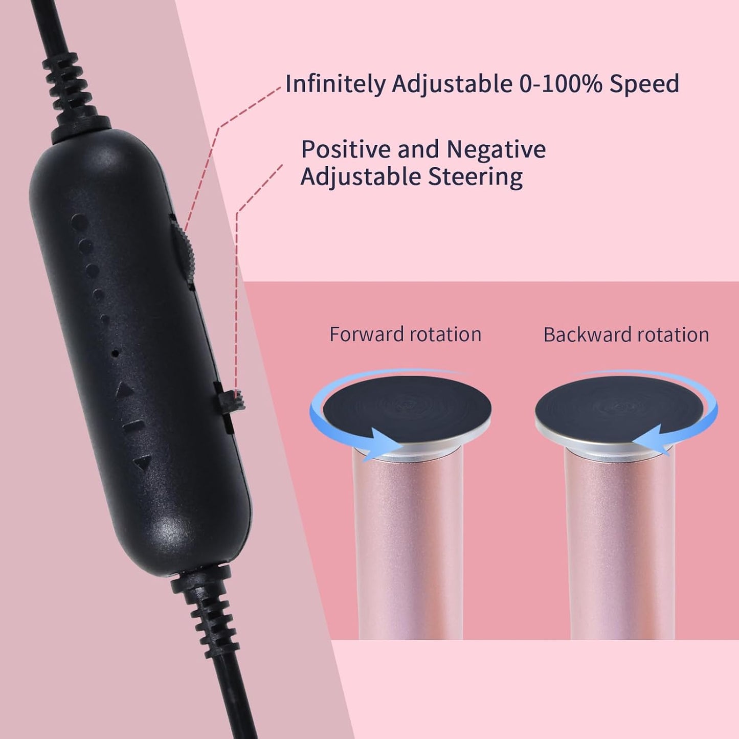 4.8IN Longer Electric Foot Callus Remover with 120pcs Sandpaper Discs, Professional Aluminum Callus Remover for Feet, Stepless Speed Control Pedicure Tools for Dead Skin (Black-pro)