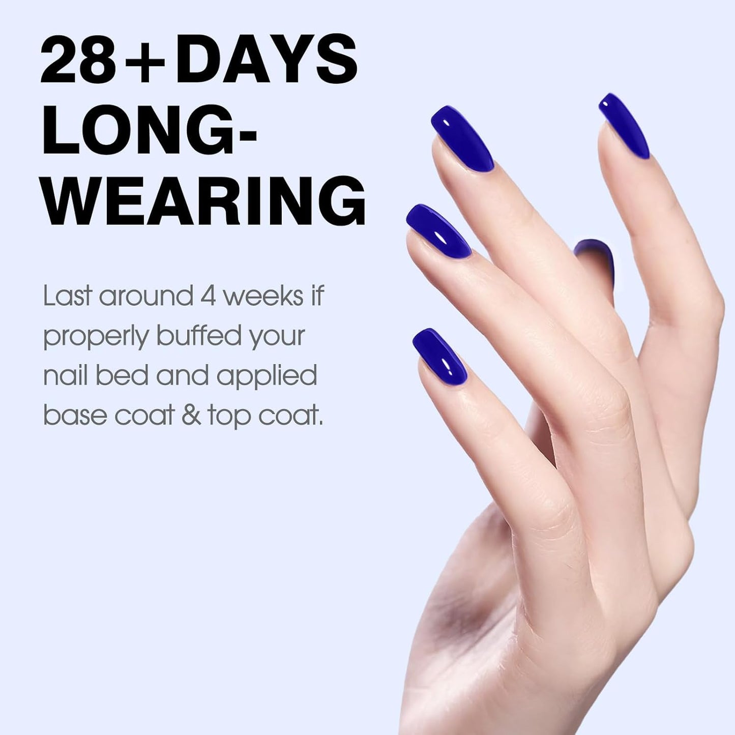 CANNI Royal Blue Gel Nail Polish – Classic Deep Navy Blue UV LED Soak Off High Gloss, Long Lasting Nail Polish Gel for Salon and Home Manicure