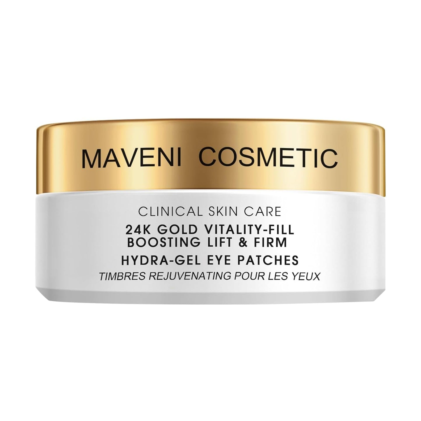 COSMETIC |24k Gold Vitality-Fill Hydra-Gel Eye Patches(30 Pairs) | Help Boosting Lift & Firm the Look of the Eye Area, Anti-Aging Under-Eye Patches