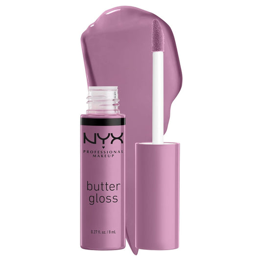 NYX PROFESSIONAL MAKEUP Butter Gloss, Non-Sticky Lip Gloss - Marshmallow (Muted Lilac)
