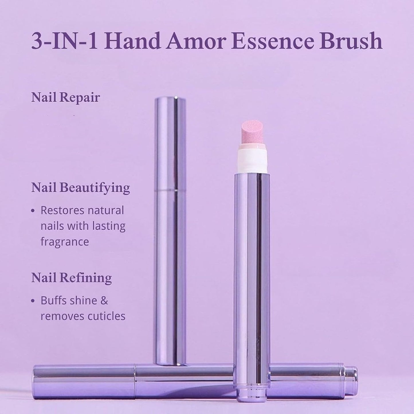 Upgrade 3-in-1 Nail Care Pen, 3-in-1 Cuticle Oil Cuticle Pusher Nail Oil Pen, Cuticle Oil Pens For Nails, for Moisturize Strengthen Brighten Nails Care (3pc)