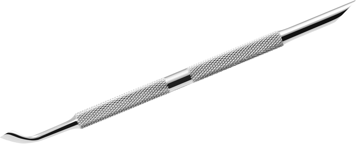 Rui Smiths Pro Cuticle Pusher with 2 Ends - Stainless Steel Manicure Tool - Style 102