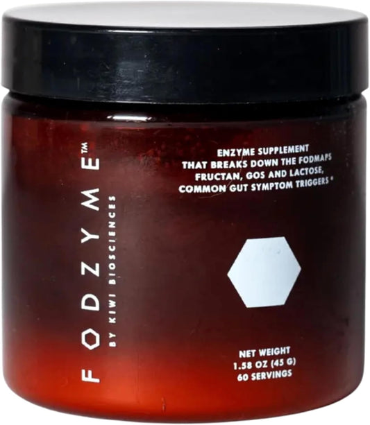 FODZYME® Home Kit Digestive Enzymes for Gut Health, Relief for Bloating, Gas, Constipation, Diarrhea, Abdominal Pain, Low FODMAP, 60 Dose
