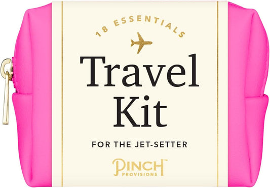 Pinch Provisions Travel Kit, includes 18 Must-Have Emergency Essential Items for Travelling, Ideal Road Trip or Airport Gift for Friends, Family & Peers, Portable Pouch