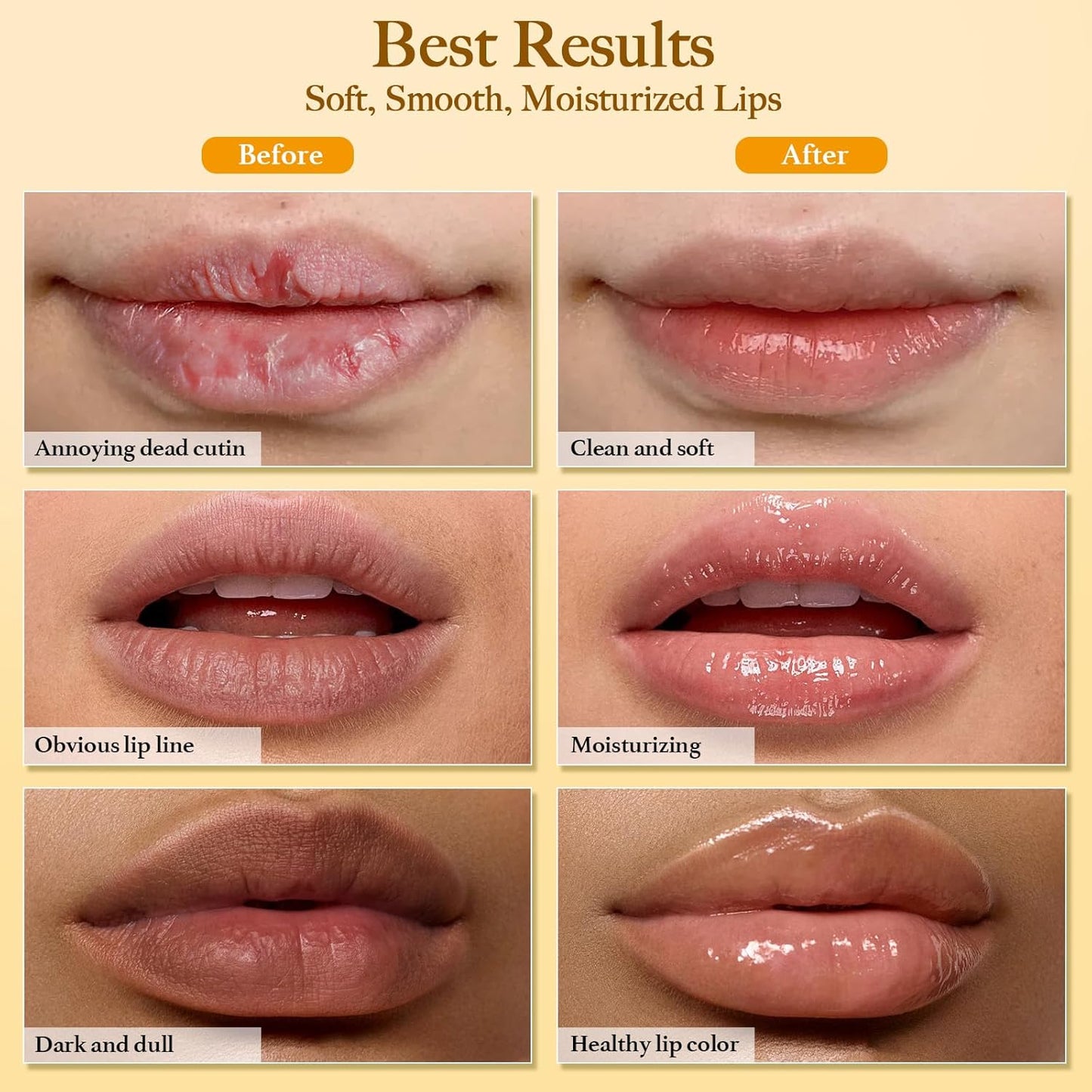 3PCS Turmeric Lemon Lip scrub and Turmeric Lip Balm with Brush Set, Lip Scrubber Exfoliator, Dark Lips Treatment for Smokers, Natural Exfoliator & Moisturizer Cracked, Dull, Reduce Fine Lines Lips