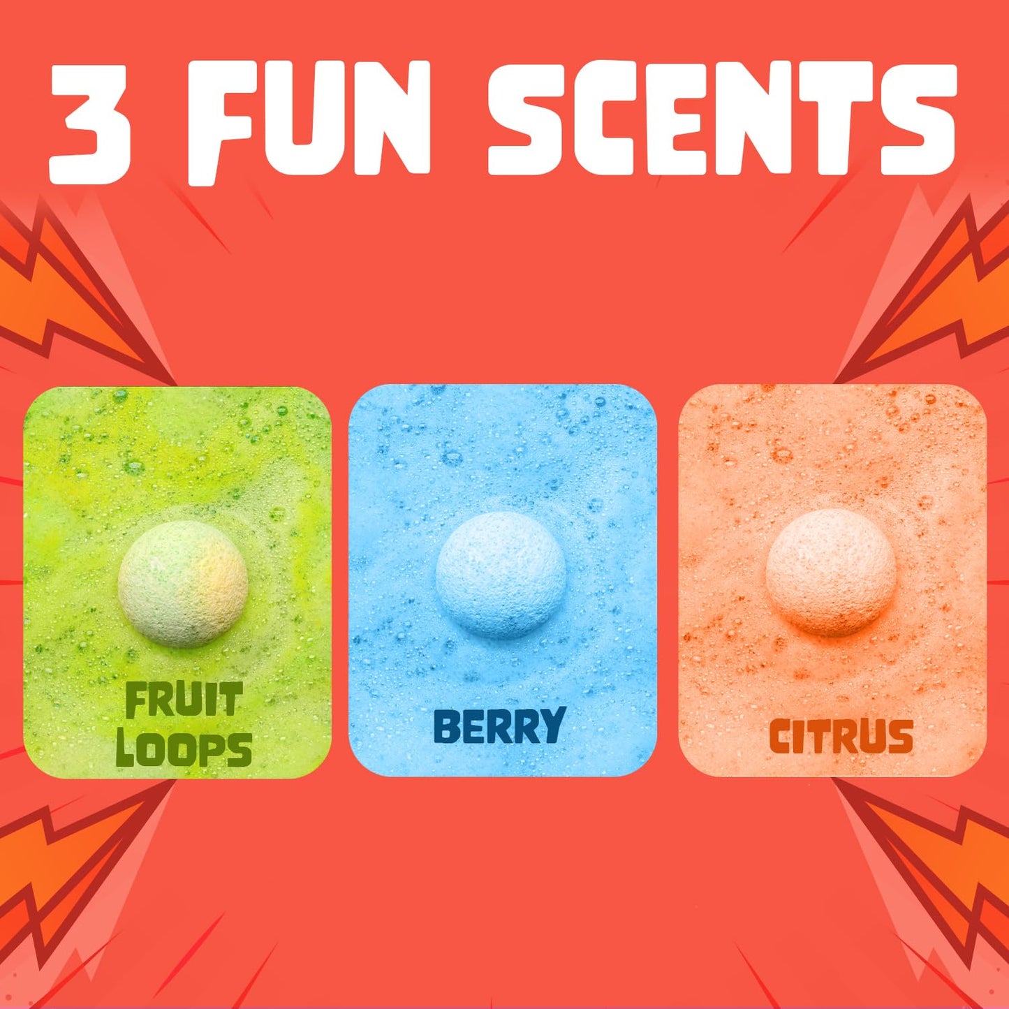 Superhero Bath Bombs for Kids with Surprise Toys Inside (3 Pack) - Large Bubble Bomb for Boys & Girls - Fizzies, Relaxing Aromas, Made in USA, Skin-Safe, Stain-Free by Two Sisters