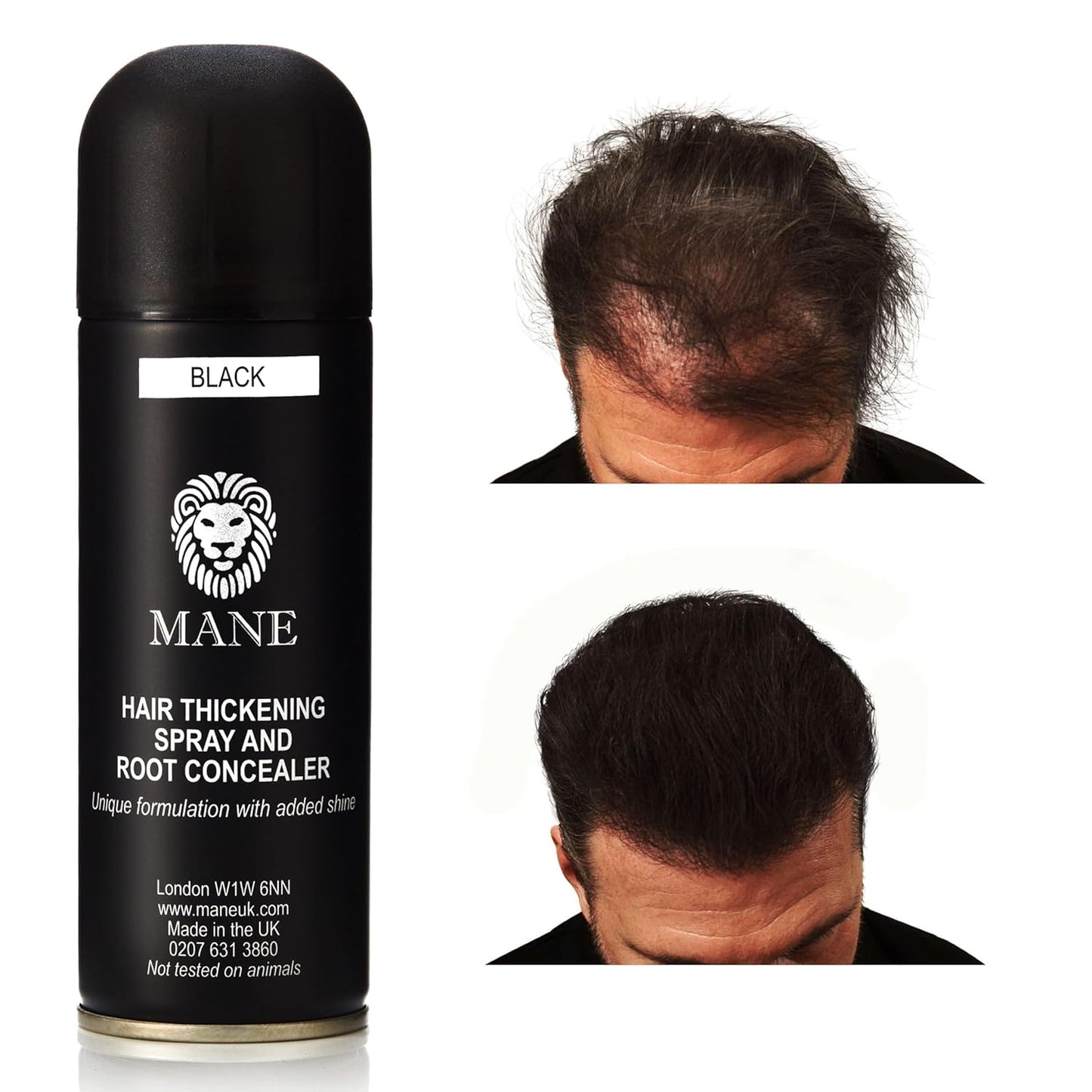 MANE Hair Thickening Fiber Spray (200 ml, Auburn)