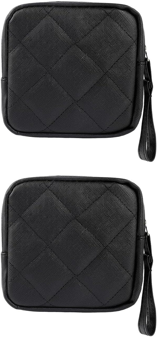 2PCS Sanitary Napkin Storage Bag,Period Pouch Tampon Bag Tampon Holder for Purse Period Pads Portable Period Kit Bag for Girls Women Multifunctional Pouch Small Change Bag Tampons Bulk Hygiene Bag