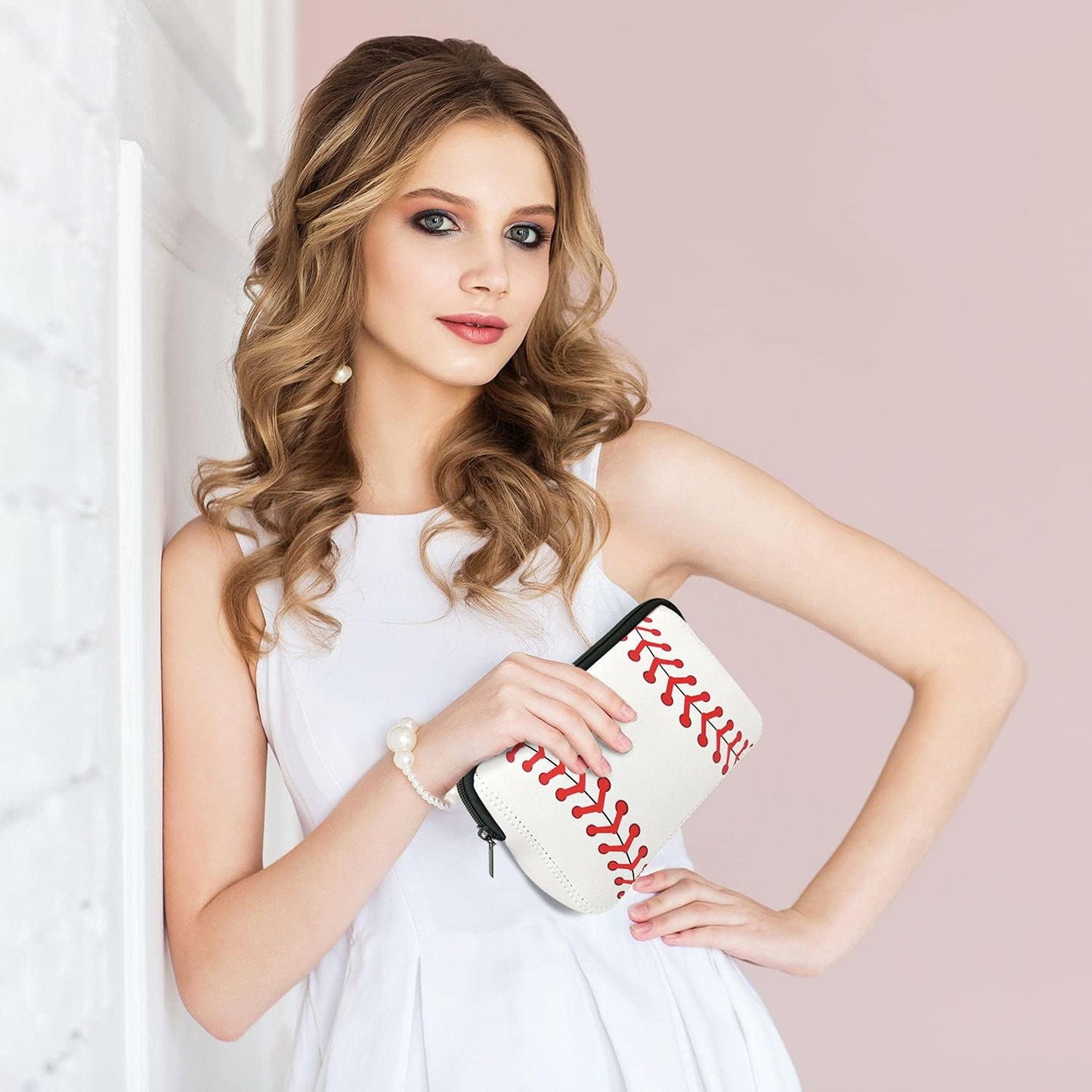 Cosmetic Bag Waterproof Neoprene Zipper Pouch Travel Portable Toiletry Makeup Bags Organizer Case for Women and Girls