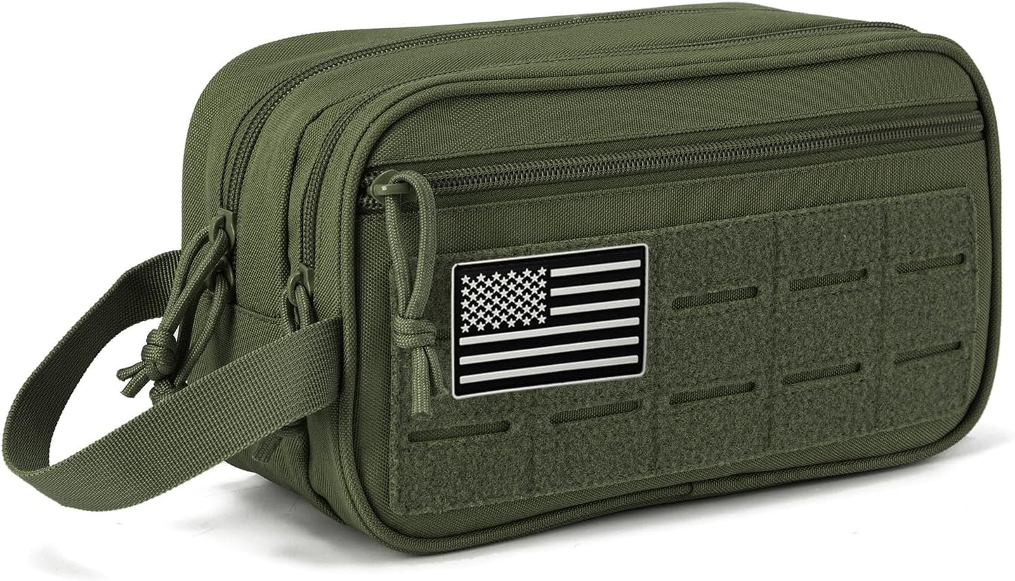 QT&QY Tactical Toiletry Bag For Men Hygiene Bag EDC Military Tool Molle Pouches Small Dopp Kit Mens Shaving Kit Travel shower Bags