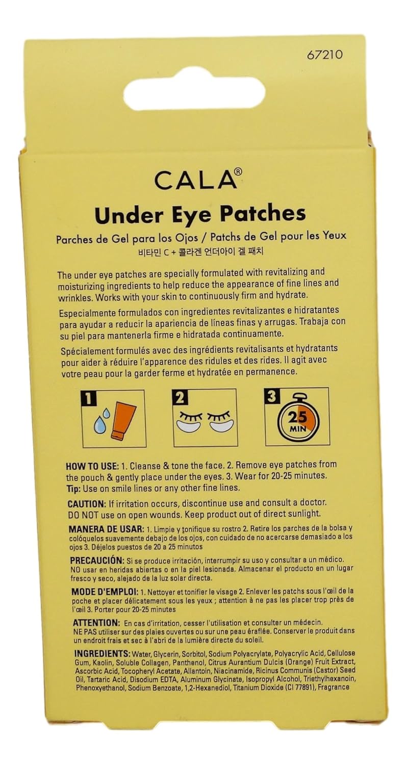 Cala Collagen & gold hydrogel under eye patch 10 count, 10 Count