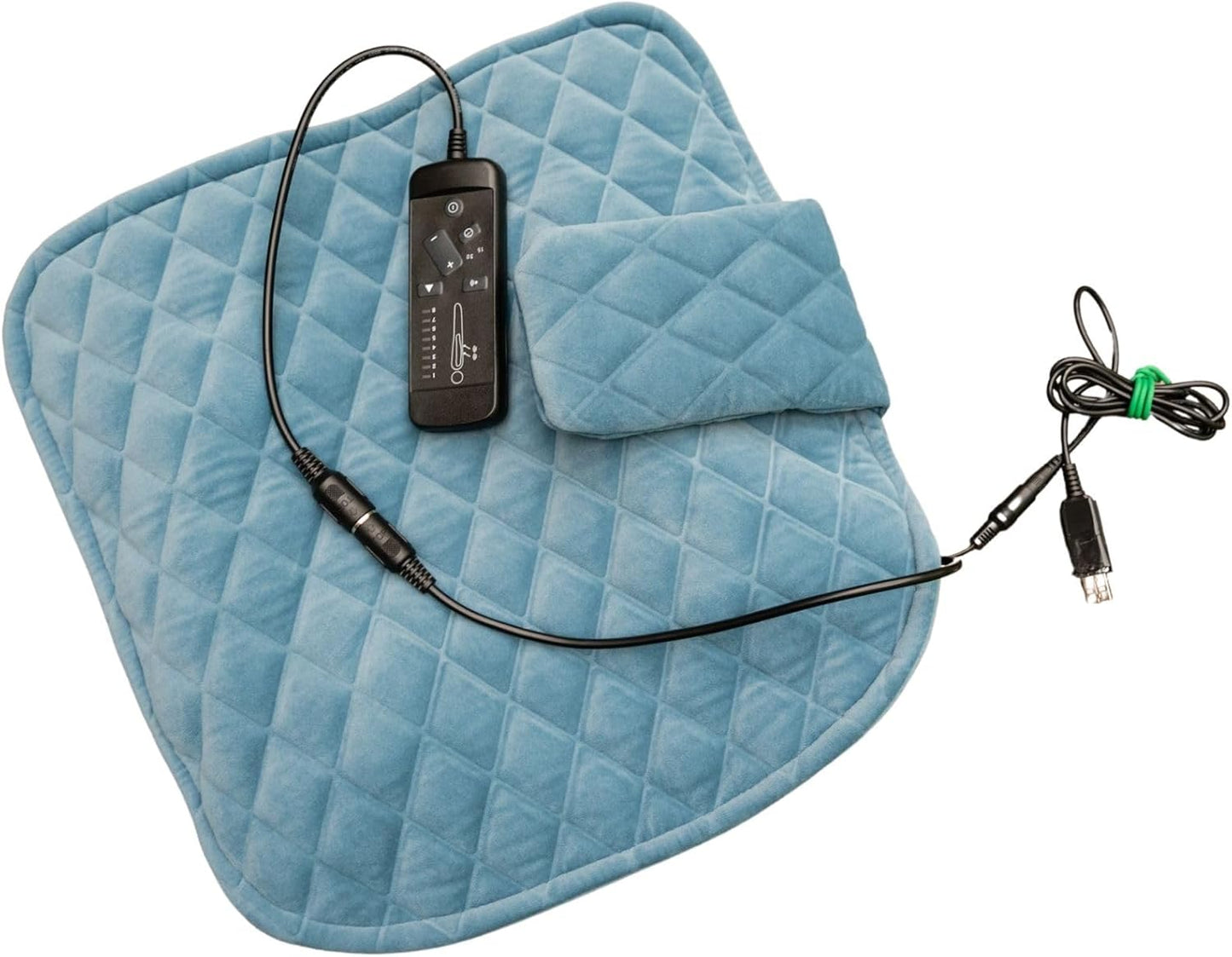 Relaxed Travelers' Bliss Massage Cushion - Massagers - Travel Essentials - Leg and Lower Back Pain Relief - Chair Leg & Back Massager - Custom Settings