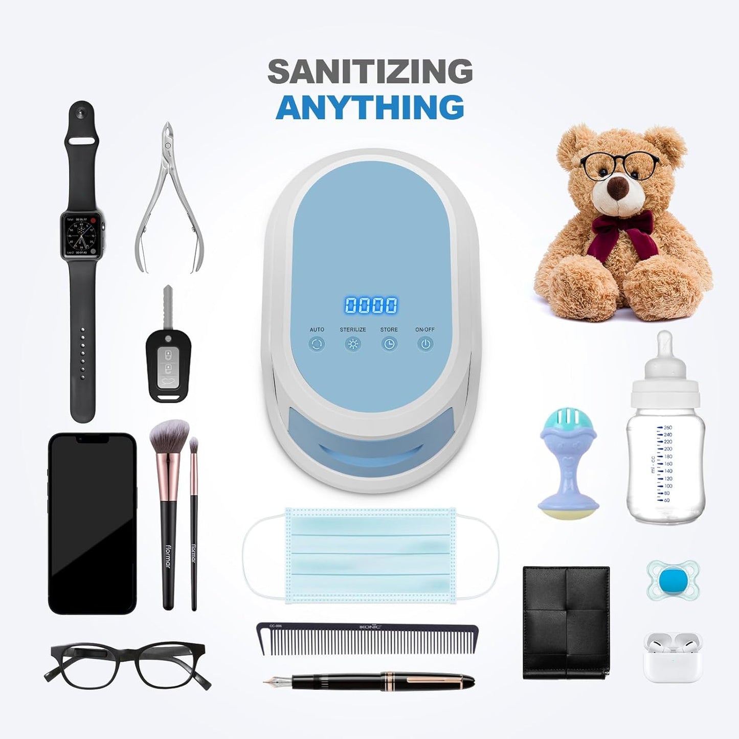 2025 Newest UV Sanitizer Box, for Portable Cleaner and Sanitizing Machine with Hose/Mask/Home Supplies/Travel/Baby Bottle/Phone