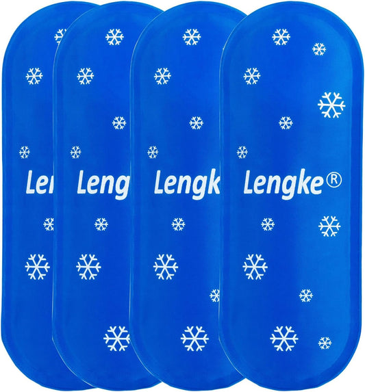 Leng Ke TSA Approved Ice Packs 4 pcs, Upgraded Reusable Ice Packs for Insulin Cooler Travel Case
