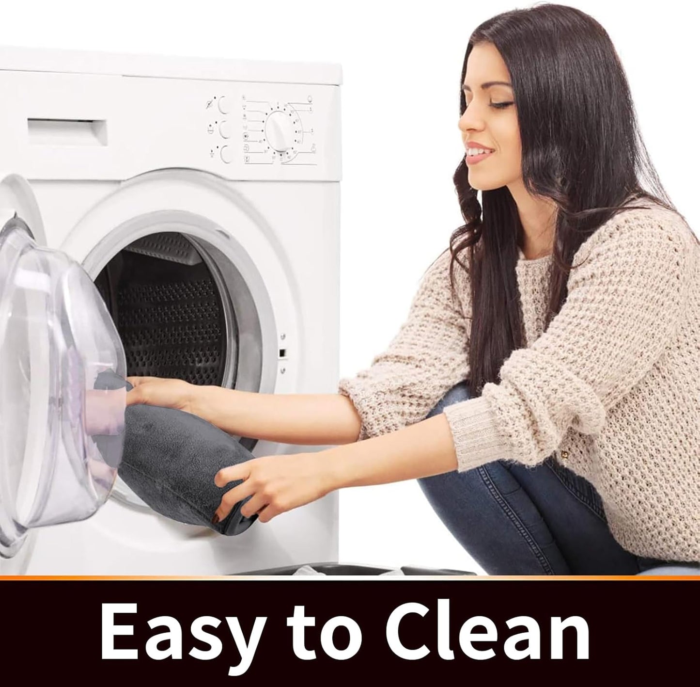 Yimobra Memory Foam Toilet Bath Mat U-Shaped, Soft and Comfortable, Super Water Absorption, Non-Slip, Thick, Machine Wash and Easier to Dry for Bathroom Commode Contour Rug, 24 X 24 Inches, Dark Gray