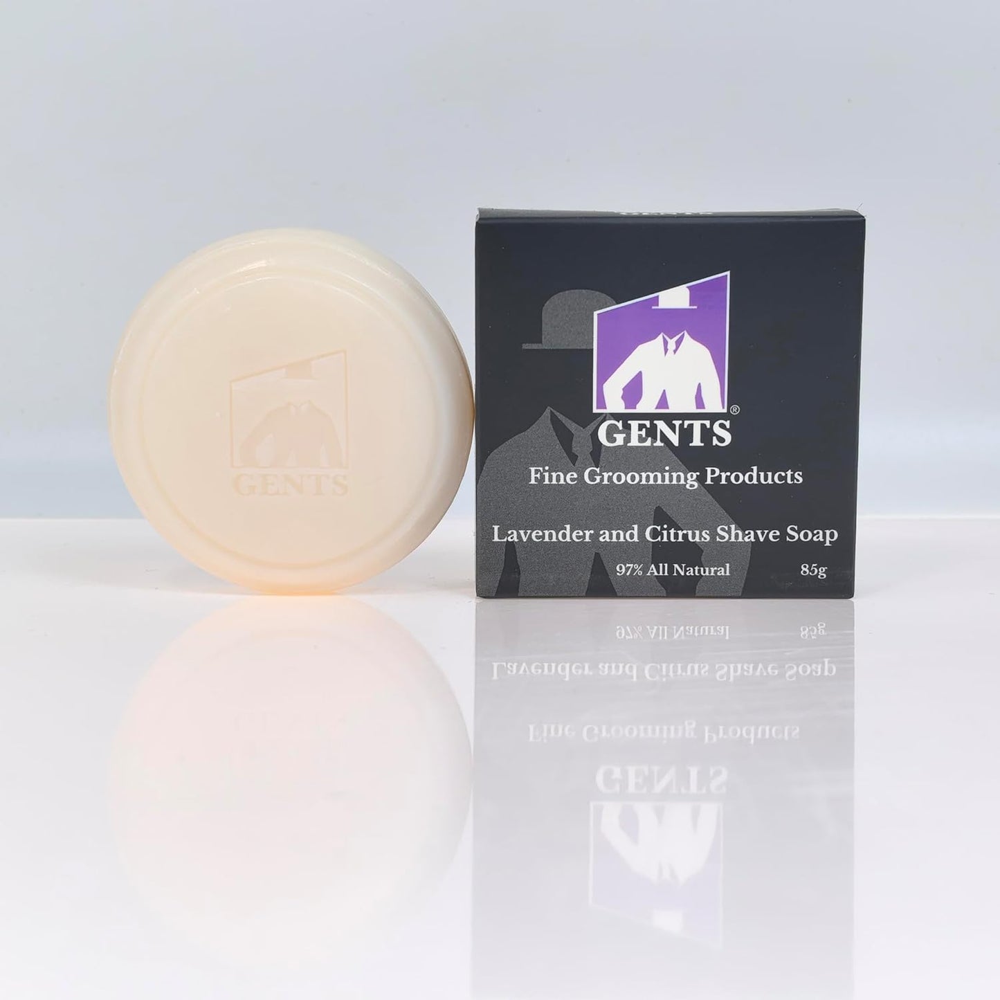 G.B.S Men's Lavender and Citrus Shaving Soap 97 Percentage All Natural Enriched with Shea Butter and Glycerin, 3-Ounce, Pack of 1