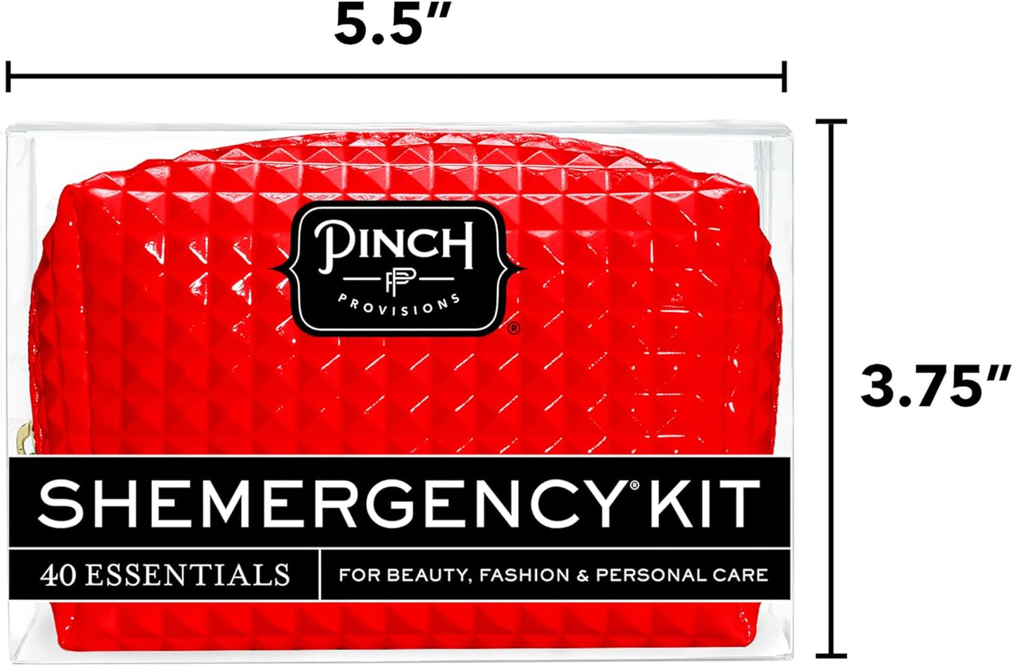 Pinch Provisions Shemergency Kit for Her, 40 Emergency Essential Items, Compact, Multi-Functional Pouch, Gift for Women, Birthday, Bachelorette Parties, and More!