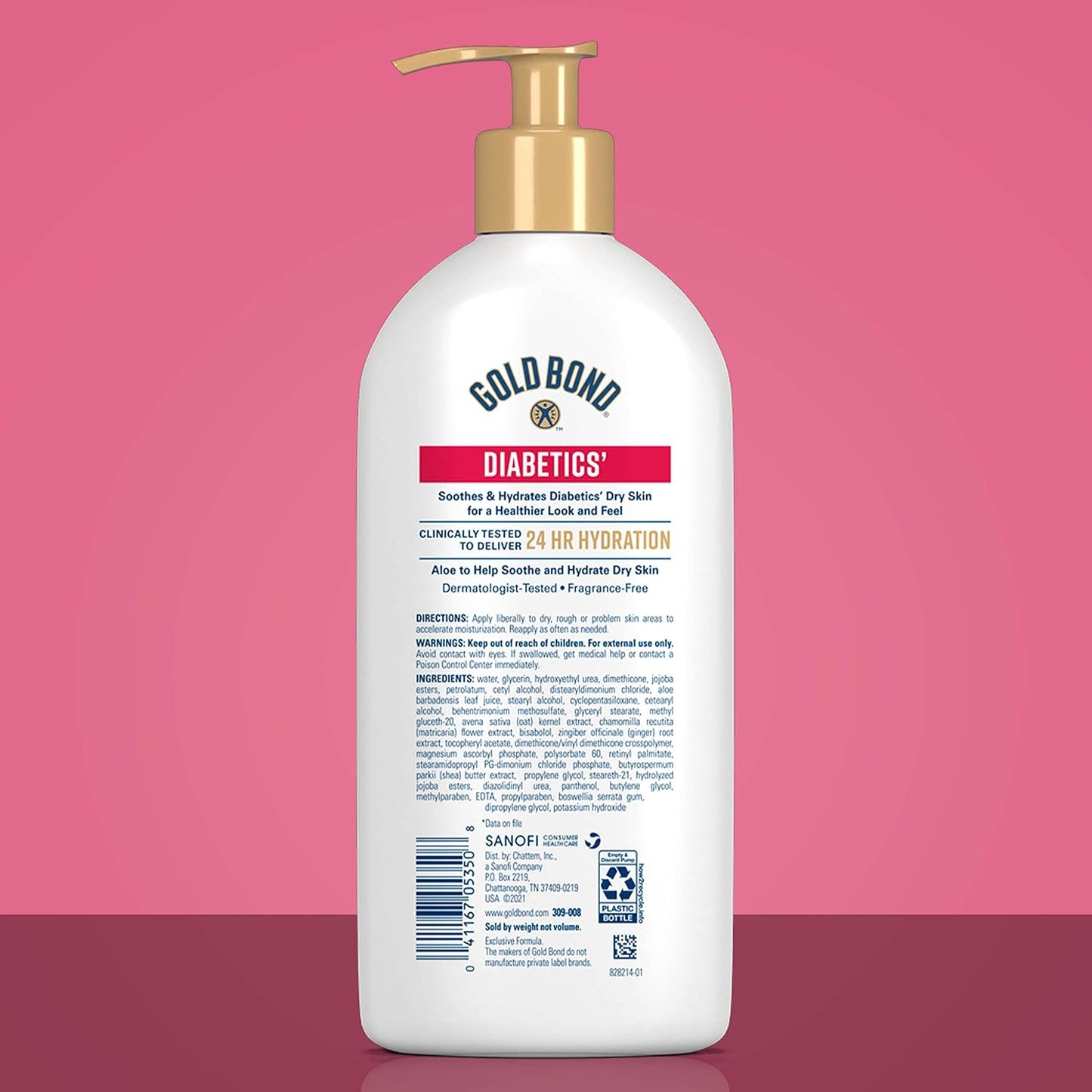 Gold Bond Diabetics' Dry Skin Relief Body Lotion, 13 oz., with Aloe to Moisturize & Soothe