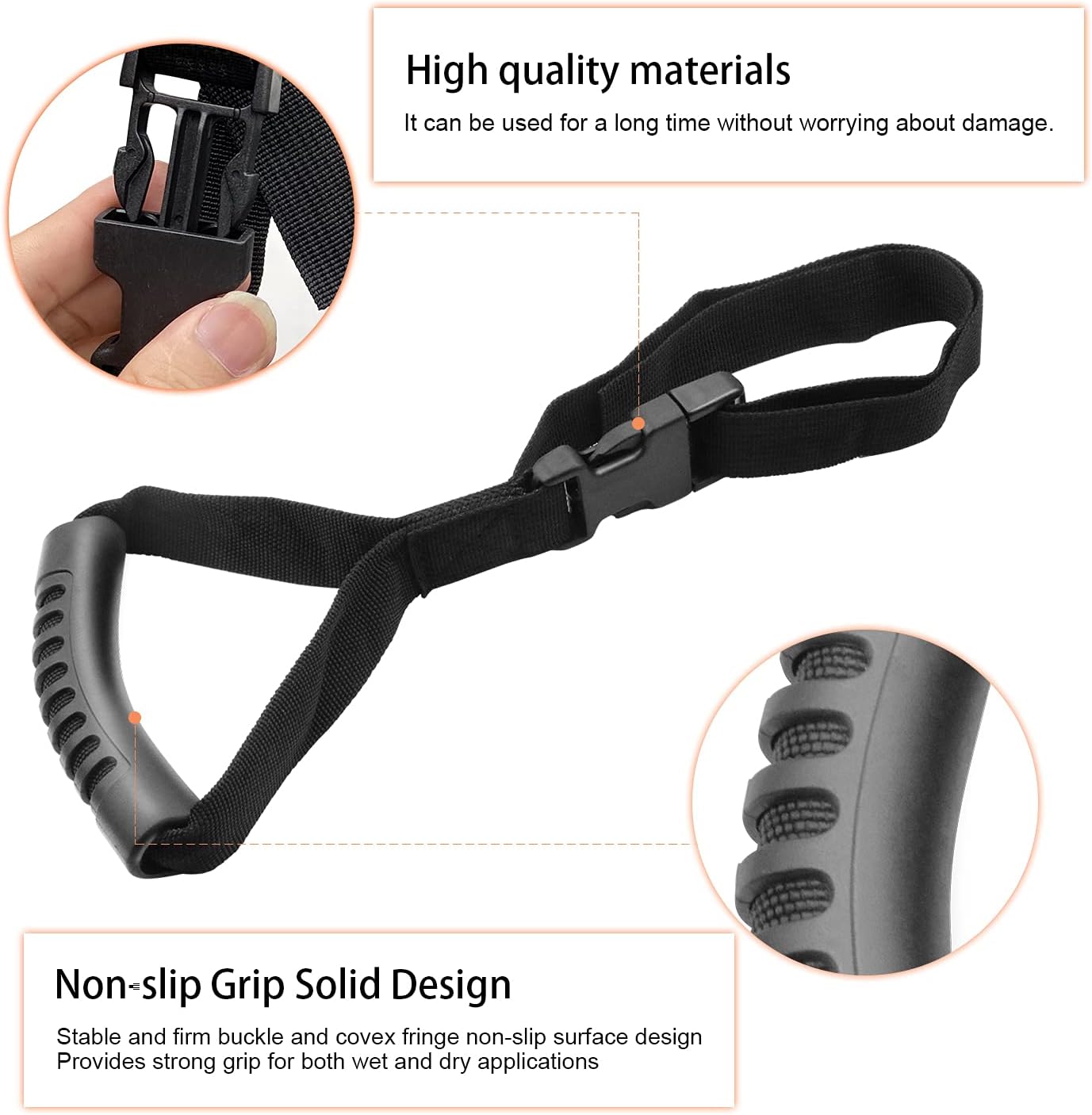 Bentolin Hand Handle Adjustable Standing Safety Black Handle Suitable for Elderly and Assistance- Disability Help (2-Pack