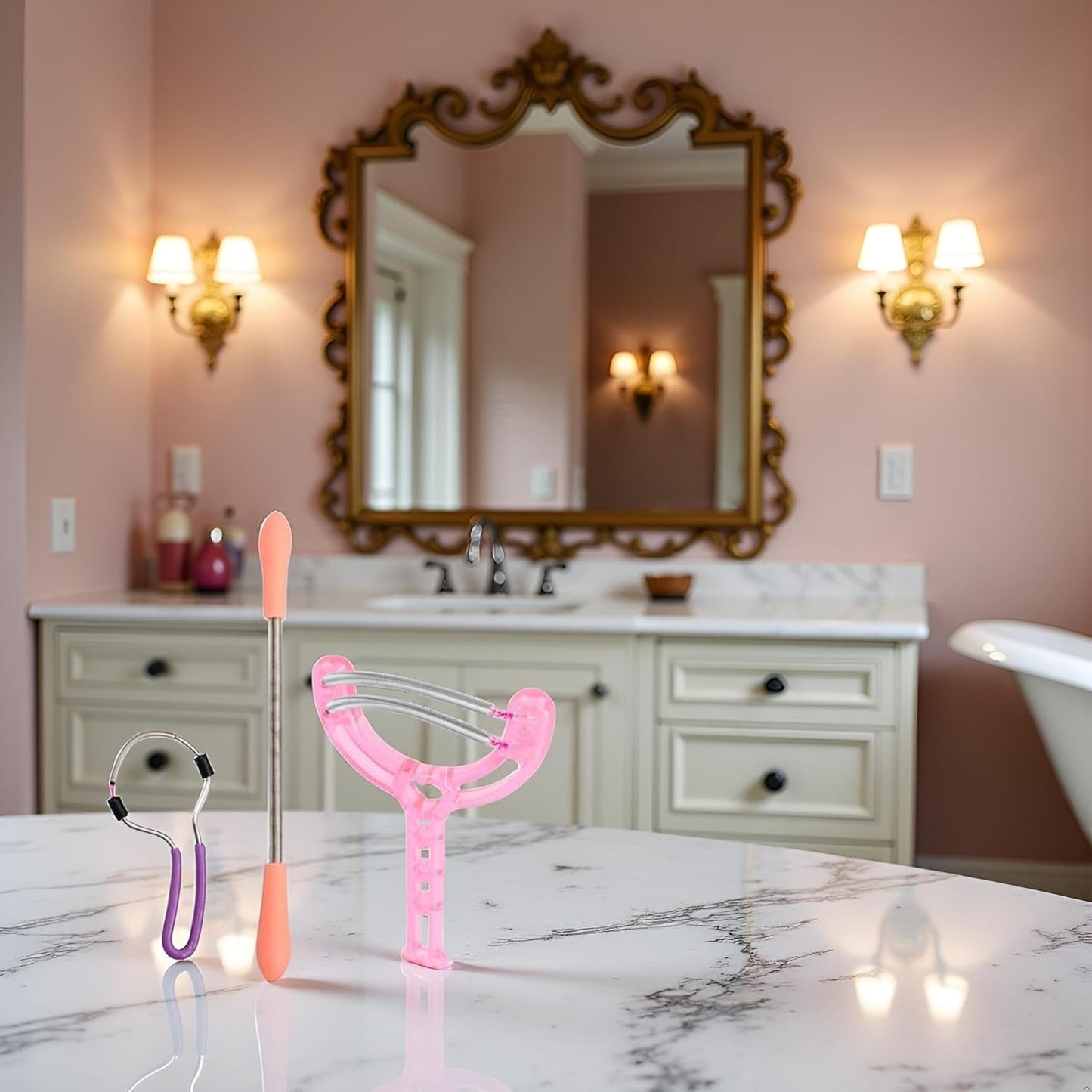 3 Pcs Facial Hair Removal Threading Tool Set,Candy Color Handheld Spring For Facial Hair Remover Spring Eyebrow Face Epilator Threading Tool Hair Removal Set Easy To Use,Shave and Hair Removal