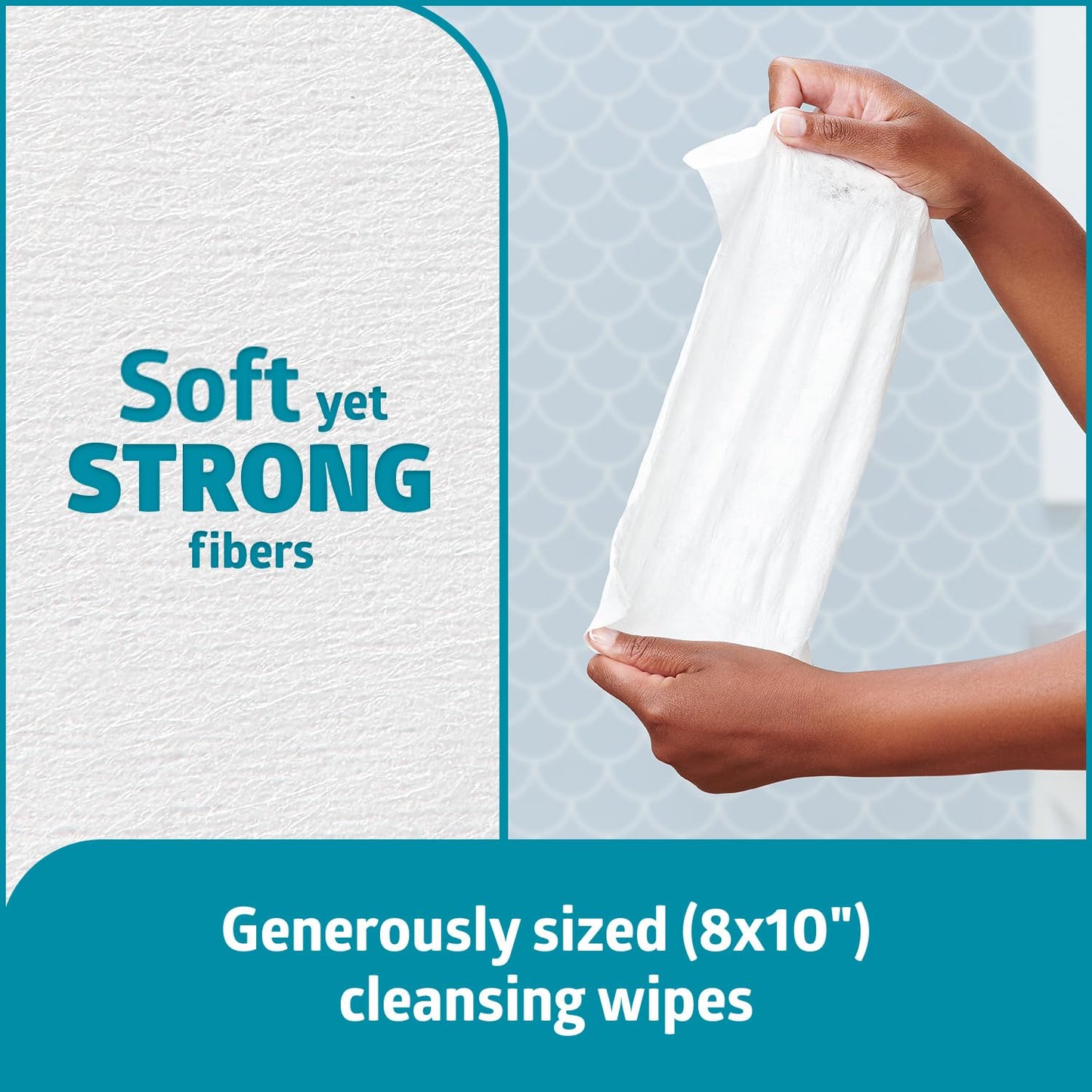 Medline ReadyFlush Flushable Wipes, 540 Wipes (60 Wipes, 9 Tubs), Scented, Biodegradable Flushable Incontinence Wet Wipes for Adults with Aloe, Hypoallergenic and pH-Balanced Personal Cleansing Cloths