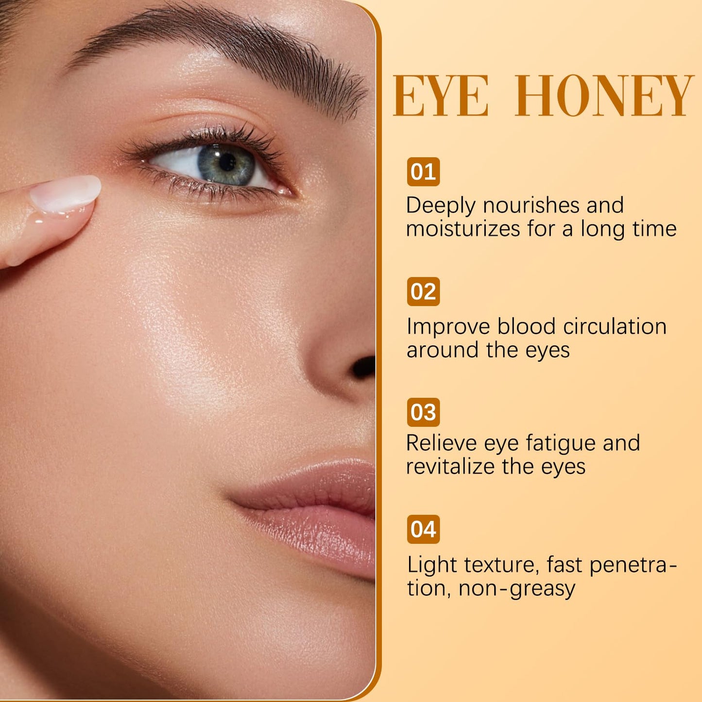 Jimerito Honey Eye Drops,Honey for Eye,Bee Honey for Eye,Honey Eye Drops,Stingless Bee Honey Eye Drops,Moisturizes Eyes and Relieves Fatigue (2 pcs)