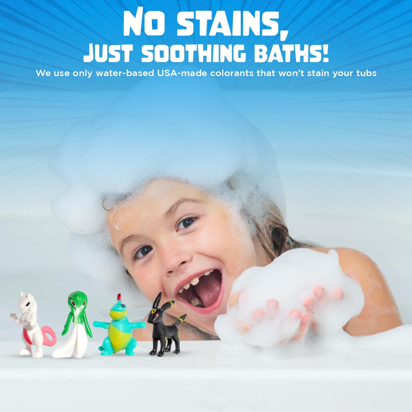 Monster Bath Bomb for Kids with Surprise Toys Inside (Gift Set) - Large Bubble Bath Bombs for Boys & Girls - Skin-Safe, Made in USA, Birthday Gift & Boo Basket Stuffer by Two Sisters