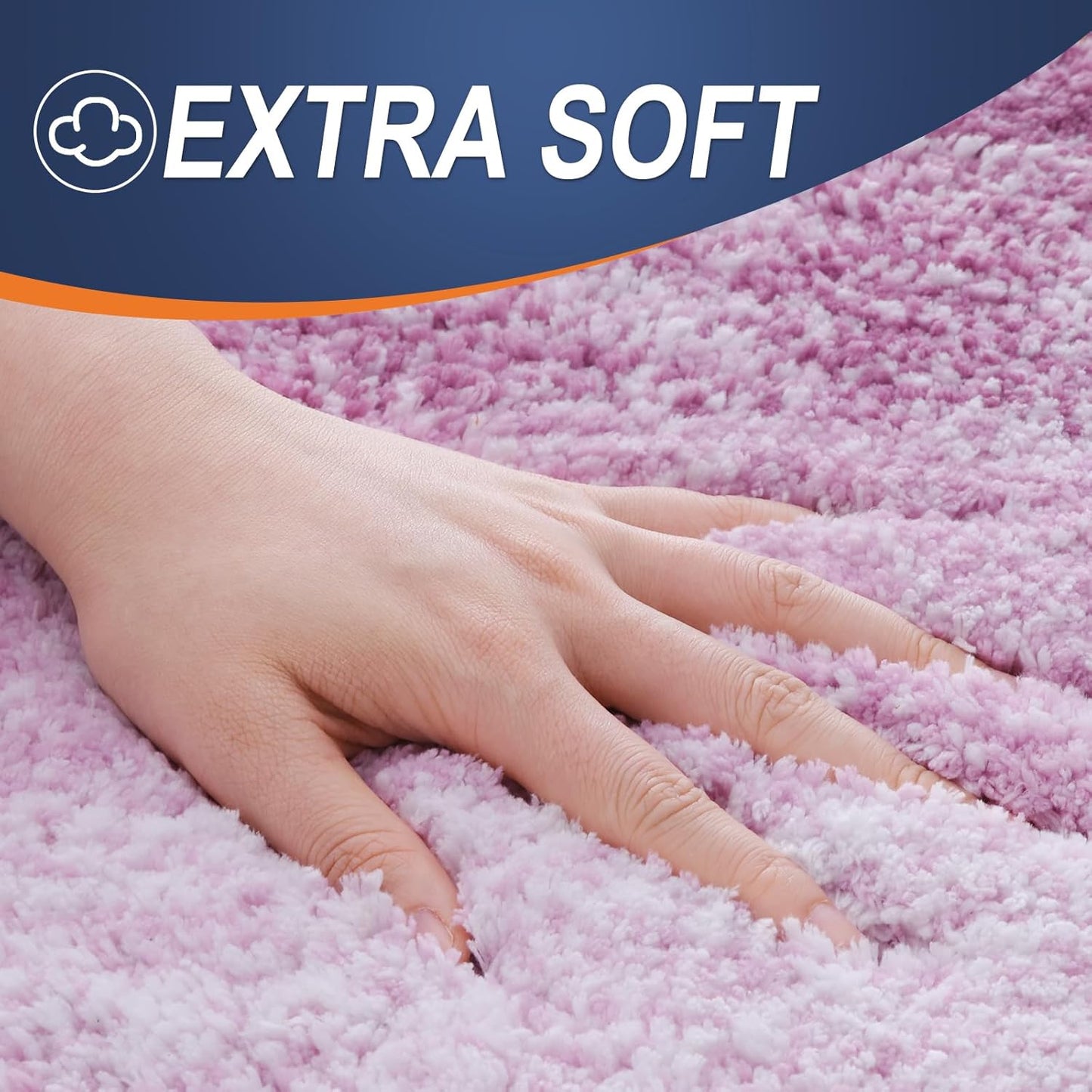 OLANLY Bathroom Runner Rugs 59x20, Extra Soft Absorbent Microfiber Bath Rugs, Rubber Backing, Quick Dry, Washable Bath Mats for Bathroom Floor, Tub and Shower, Home Decor Accessories, Pinkish-Purple