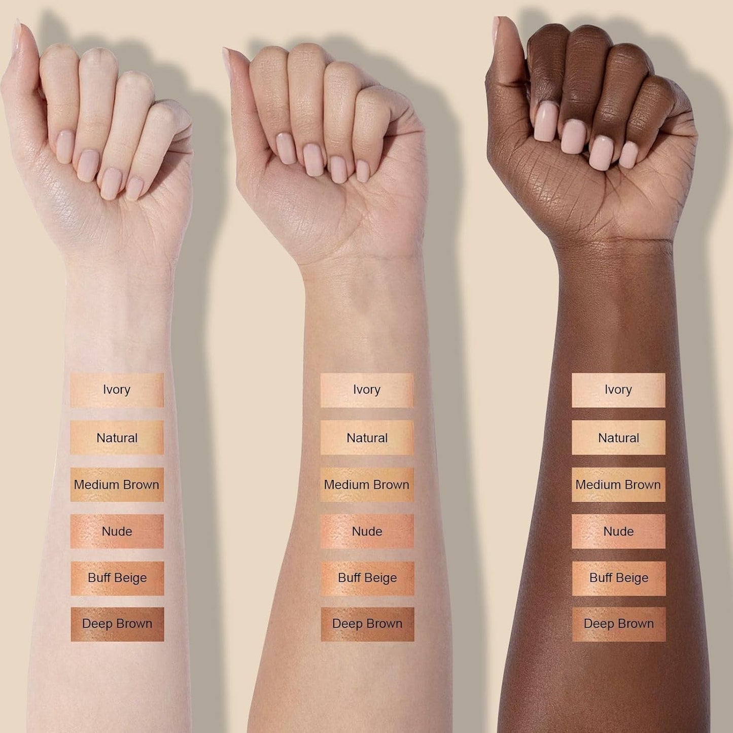 Mushroom Head Air Cushion CC Cream - BB Cream Face Makeup for Mature Skin, Moisturizing Cover Balm Foundation & Long-Lasting Color Correcting Concealer, Even Skin Tone for All Skin Types (Nude)