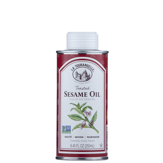 La Tourangelle, Toasted Sesame Oil, Great for Cooking, Add to Noodles, Stir-Fry, Vegetables, Vinaigrettes, and Marinades, 8.45 Fl Oz