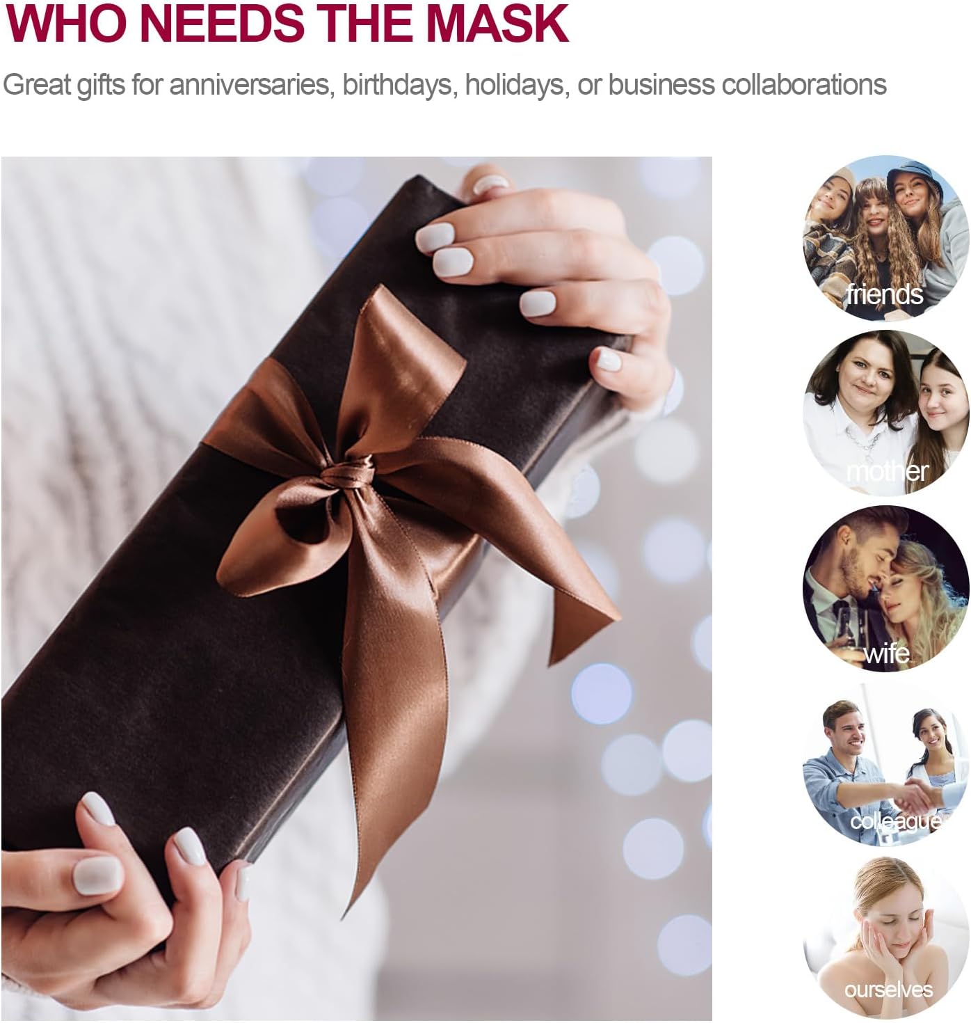 Rose Quartz Eye Mask Cooling Crystal Eye Mask for Headache Relief and Sinusitis Alleviation