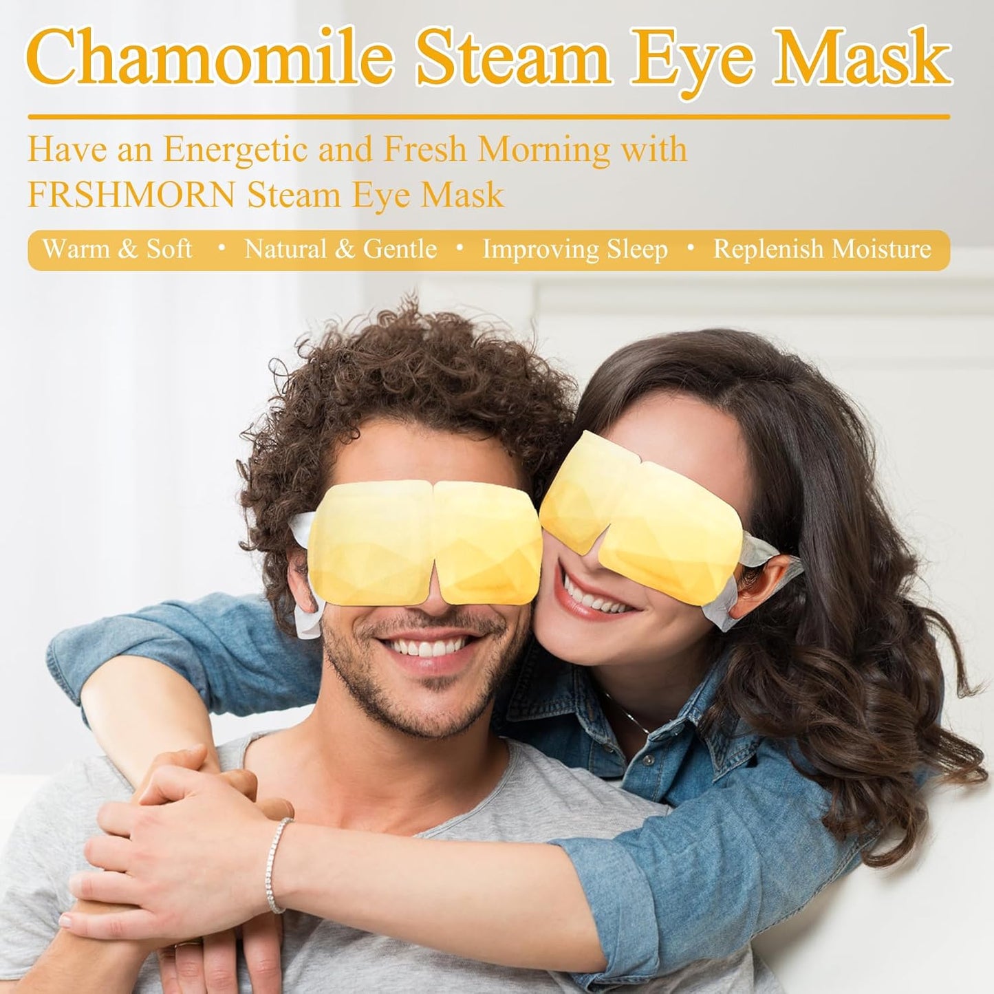 Steam Eye Mask, Heated Eye Mask for Sleeping, Warm Compress for Eyes, Self Heating Disposal Eye Mask Comfortable Sleep Mask for Home, Office, Spa, Travel Essentials (16Packs Chamomile)