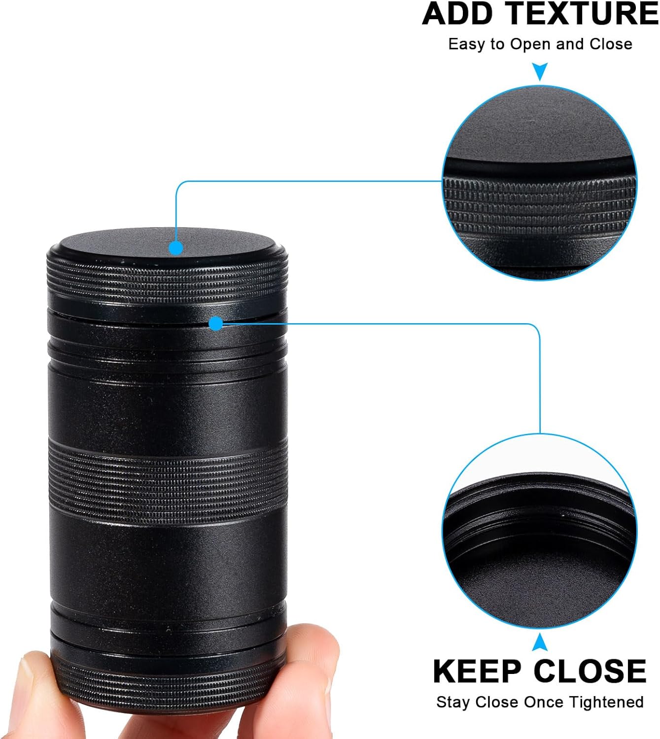 Pill Box 2 Times A Day Daily Waterproof AM PM Metal Pill Case - Travel Pill Container Twice A Day with 2 Compartment, Portable Medicine Organizer Holder for Vitamin, Fish Oils, Supplements