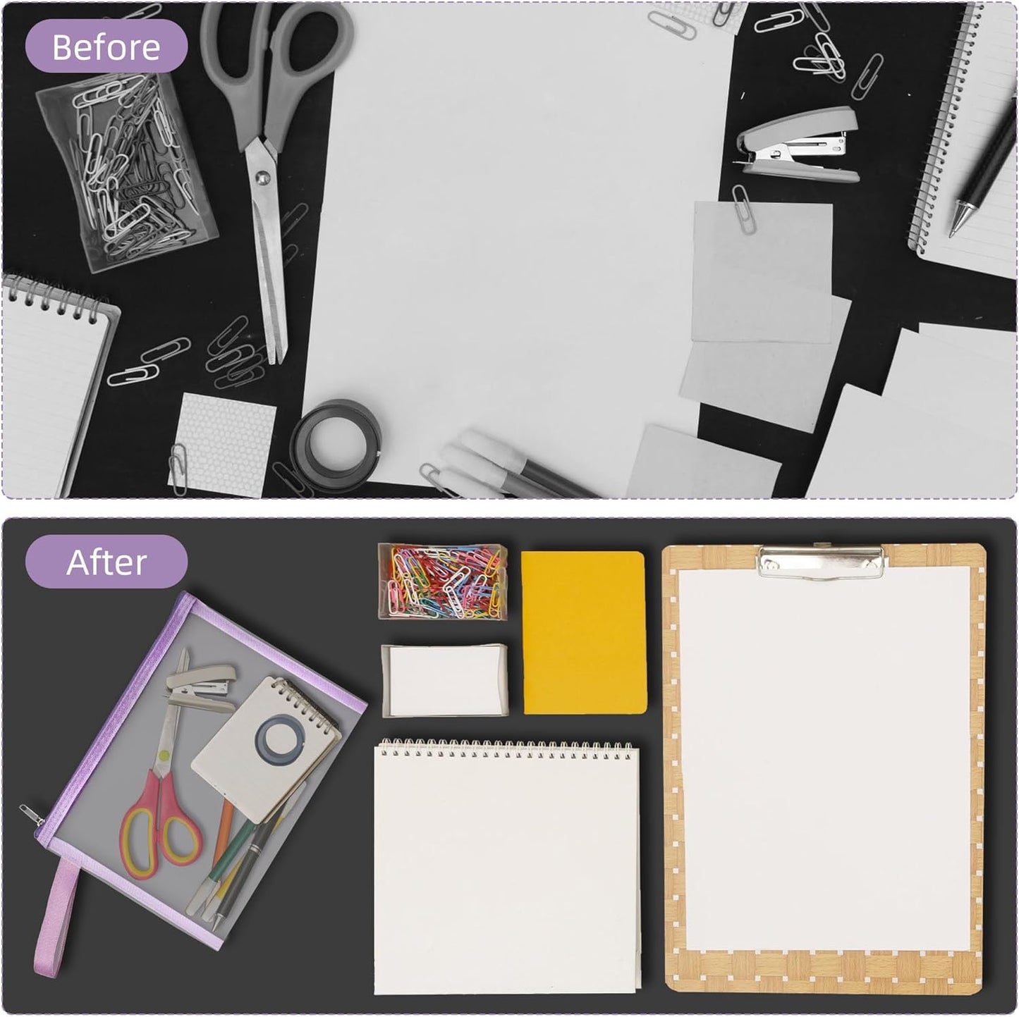 12 Psc Mesh Zipper Pouch Bags,Small Comestic Makeup Bage For Travel, Purse Organizer Pouches (Purple, A5*12)