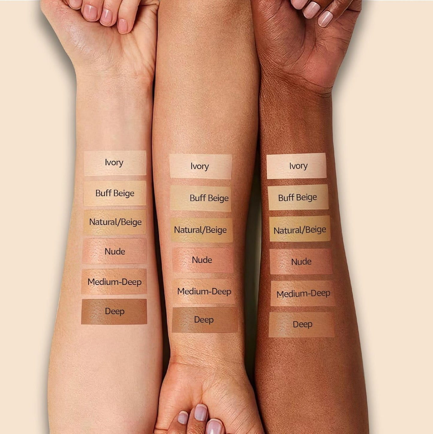 Mushroom Head Air Cushion CC Cream - BB Cream Face Makeup Foundation for Mature Skin Moisturizing Concealer Brighten Long-Lasting, Even Skin Tone for All Skin Types (Nude)