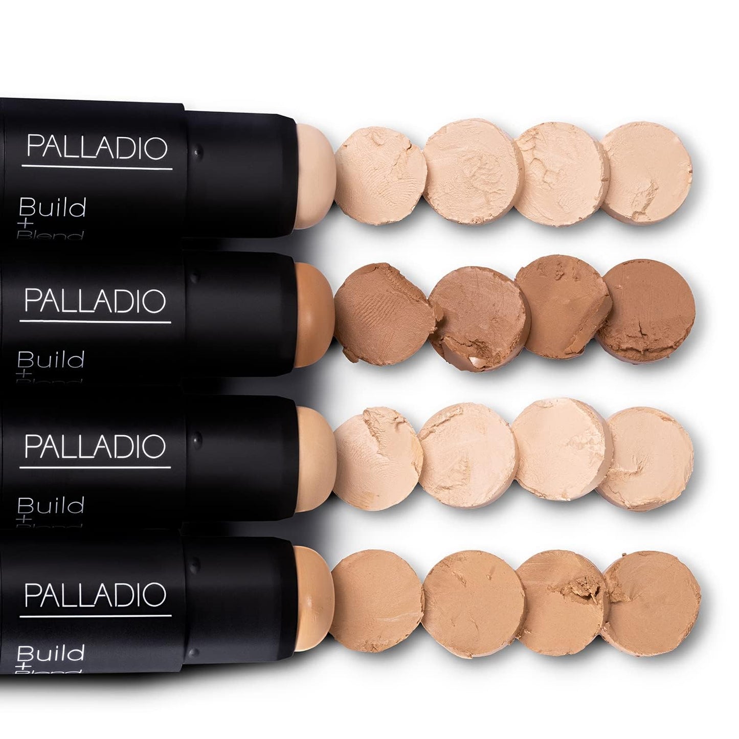 Palladio BUILD + BLEND Foundation Stick, Contour Stick for Face, Professional Makeup for Perfect Look, 0.25 Ounce (Golden Honey)