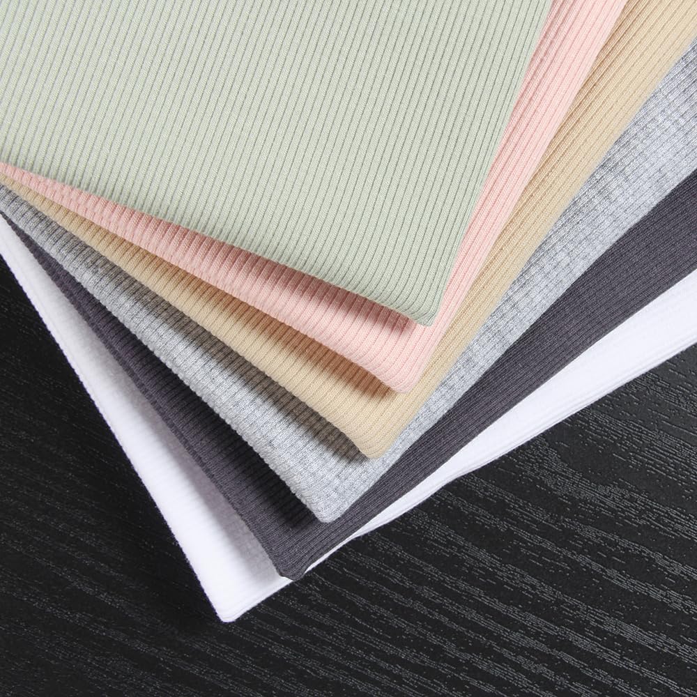 GEMBERA Womens Sleeveless Racerback High Neck Casual Basic Cotton Ribbed Fitted Tank Top