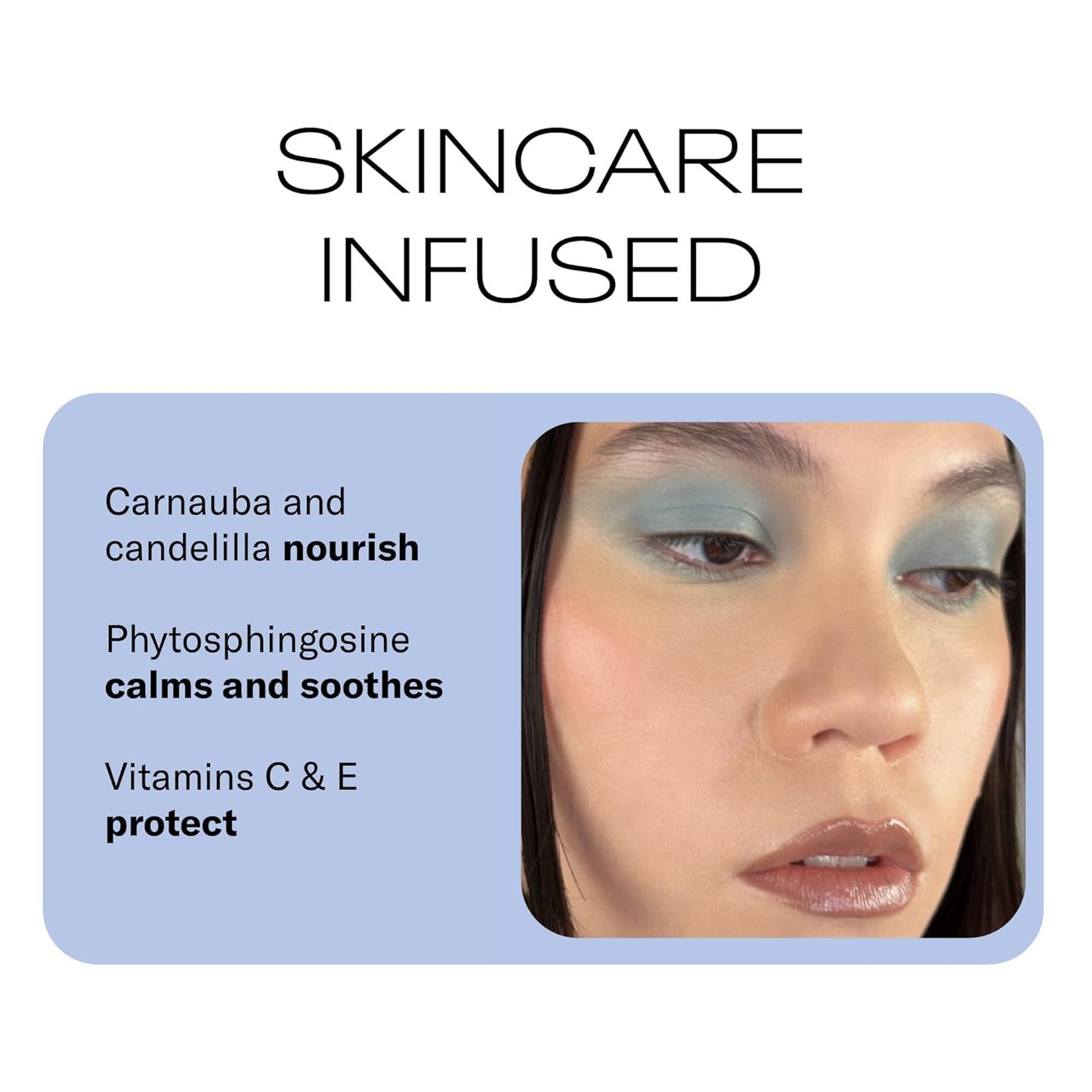 MOB Beauty Cream Clay Eyeshadow M141 – Smoky Cornflower Blue | Skincare-Infused, Vegan, Blendable Cream-to-Velvet Finish, Buildable Pigment, Clean Eyeshadow in Sustainable, Biodegradable Compact