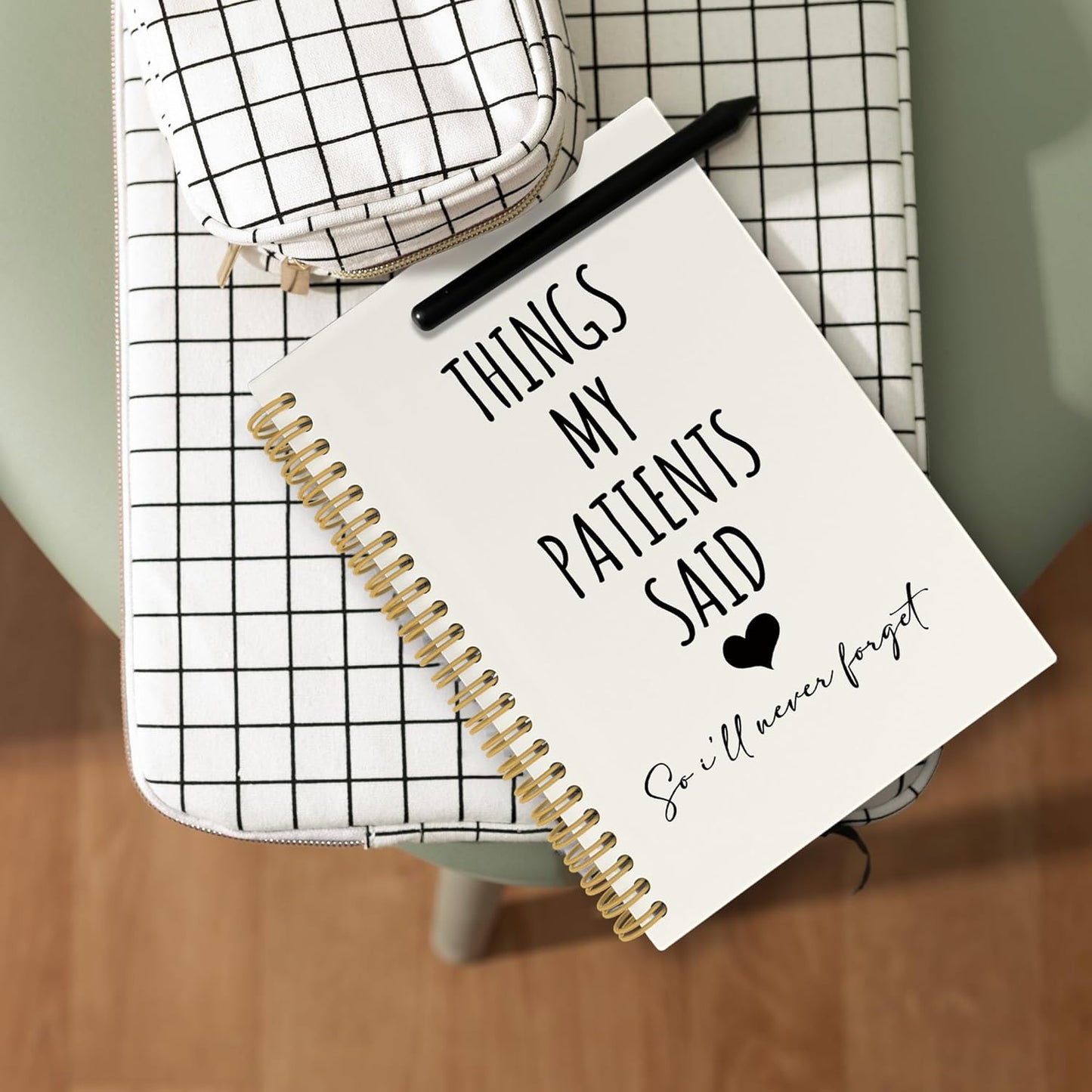 CUANFDDSF Nurse Notebook,Nursing Gifts for Women, Nurse Appreciation Gifts Journal Notebooks for Note Taking, Paper，Things My Patients Said So I'll Never Forget Hardcover Spiral Notebook 5.5x8.3 Inch