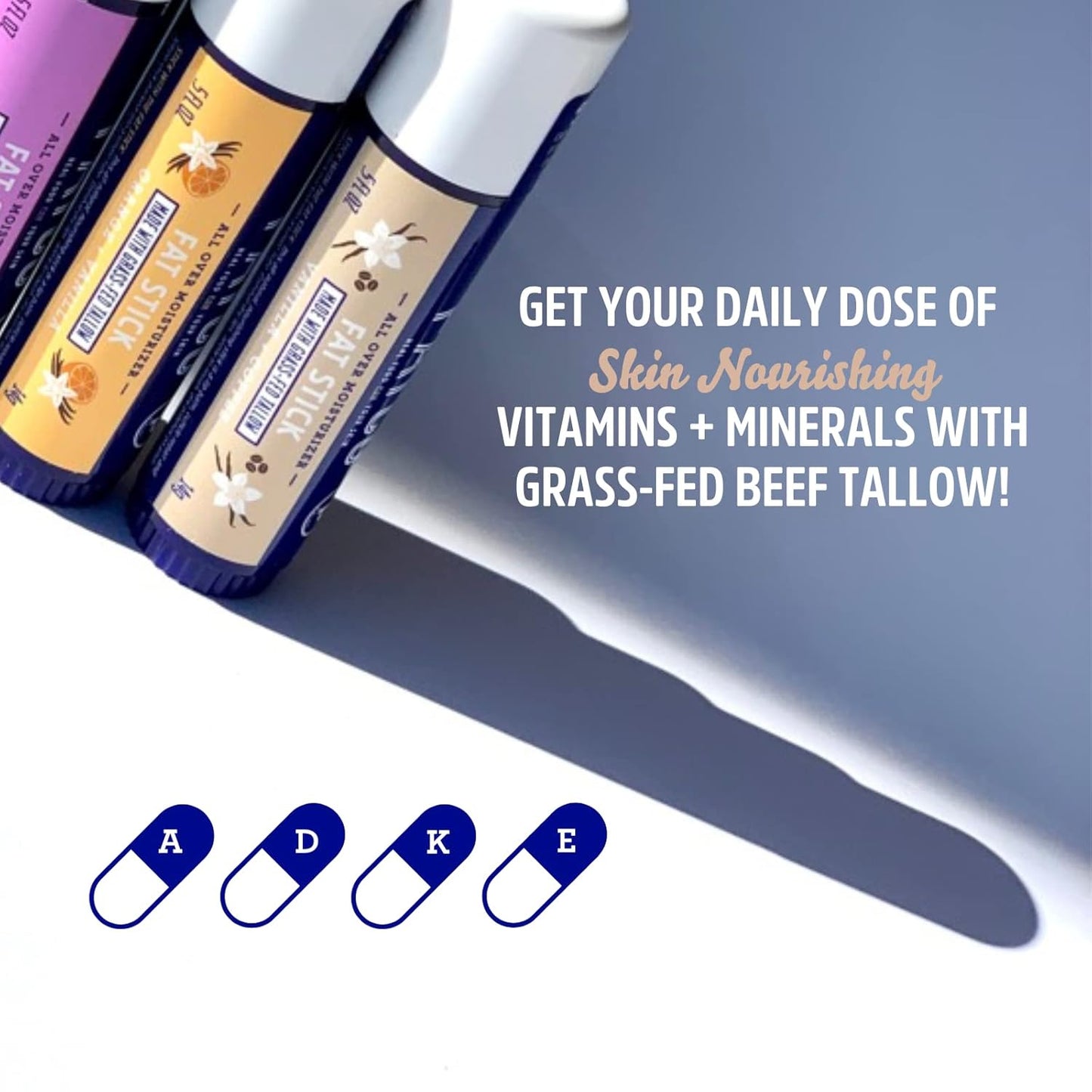 FATCO Fat Stick and All Purpose Moisturizing Stick for Dry Areas on your Face, Lips, and Body (Vanilla + Coffee, 2-Pack)