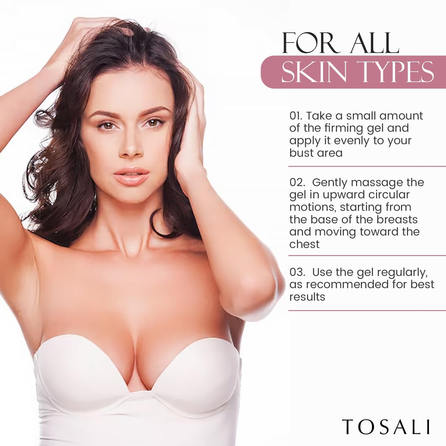 Breast Enhancement Cream 6.8 fl oz - Breast Firming and Lifting Cream with Gotu Kola, Grape Seed Oil & Saw Palmetto, Neck Firming and Skin Tightening Formula for Fuller & Firmer Breasts