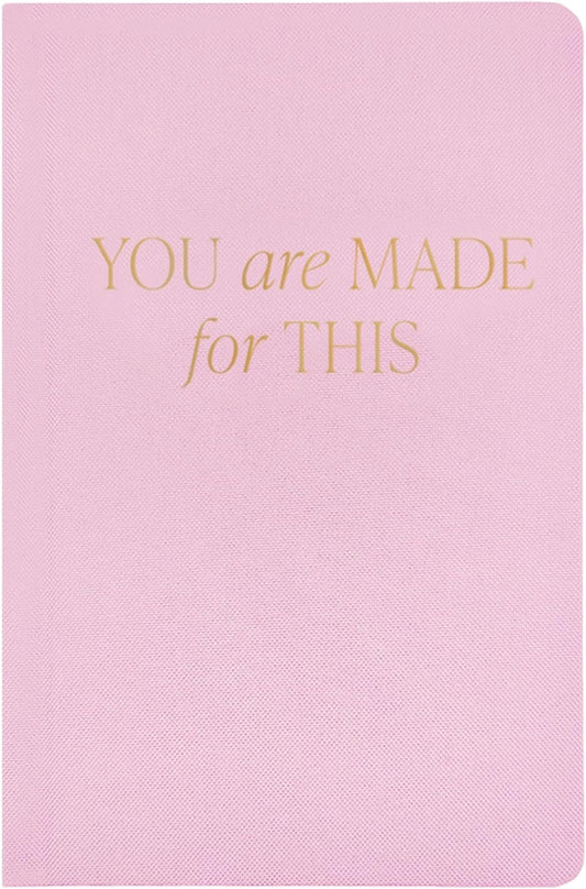 Sweet Water Decor You Are Made for This Journal, Cute Motivational Lined Composition Notebook for Women, 100 Ruled Pages for Writing, Pink Diary with Gold Foil Details