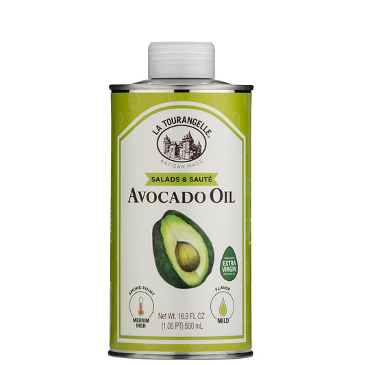 La Tourangelle Avocado Oil 16.9 Fl Oz, All-Natural, Artisanal, Great for Salads, Fruit, Fish or Vegetables, Buttery Flavor