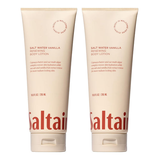 Saltair Body Lotion - 2 Pack Moisturizing Lotion For Dry Skin. Salt Water Vanilla Scented Hydrating Body Cream with Nourishing Moisturizer Formula. Skin Care for Women and Men. 2x 10oz Tubes