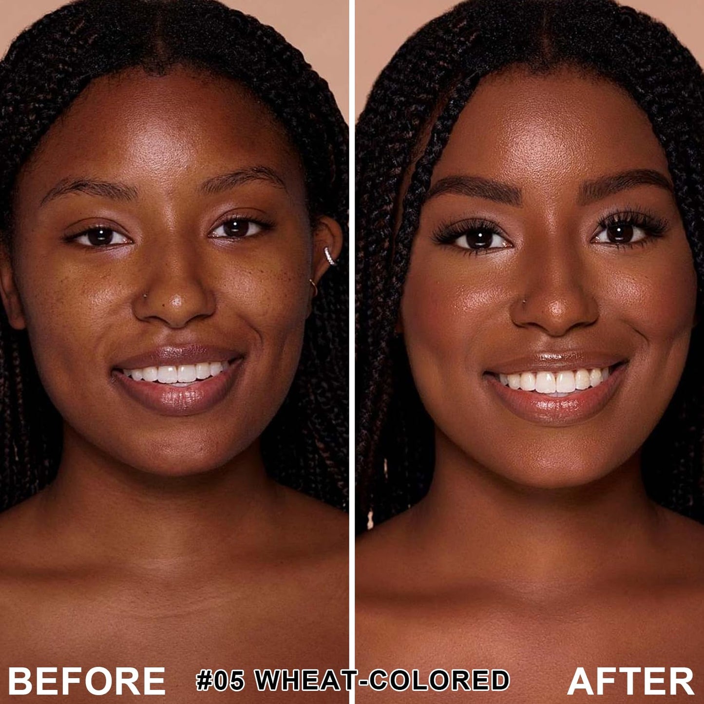 Mushroom Head Air Cushion CC Cream BB Cream Even Skin Tone Liquid Foundation, Concealer Lasting Makeup Base Primer (#06 Brown)