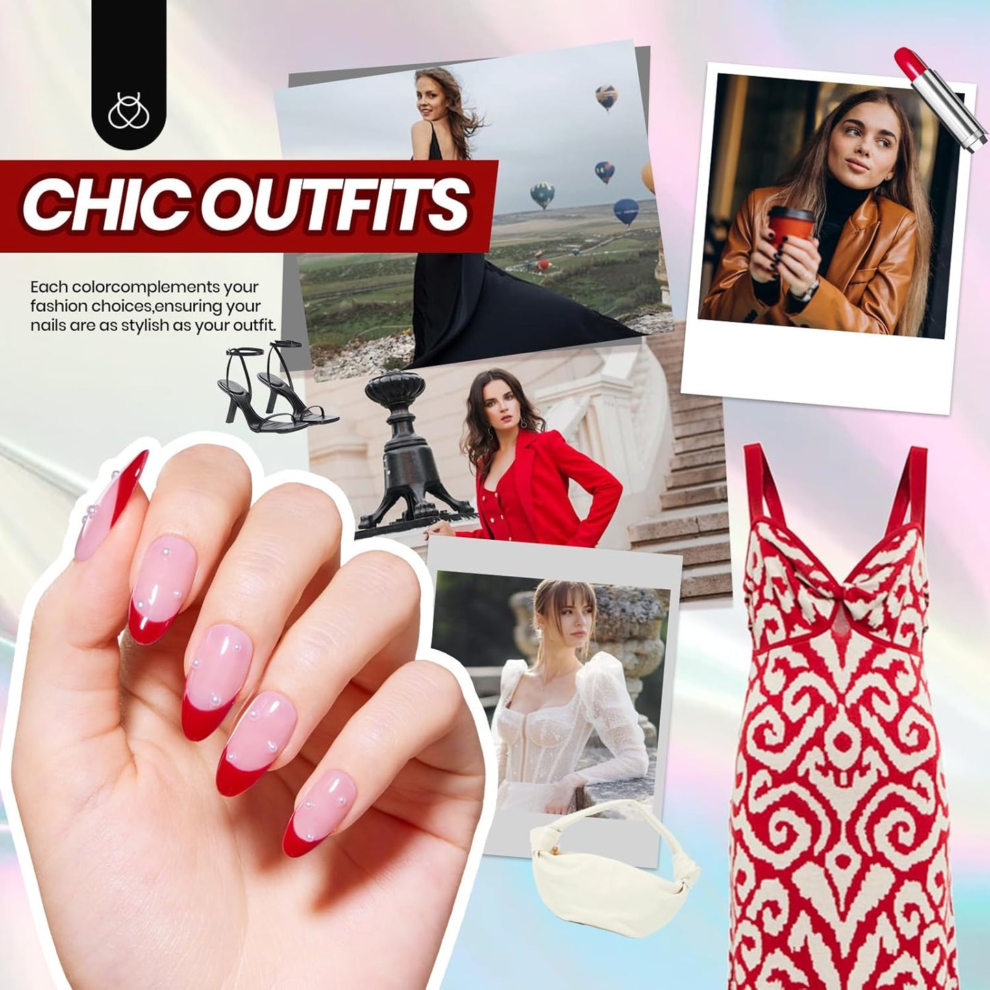 Beetles Gel Nail Polish Kit with UV Light, 46 PCS 25 Colors Valentines Gel Nail Polish Set Base Glossy Matte Glitter Top Coat Nails Polish Red Green Brown Blue Pink Nude Manicure Gift for Women