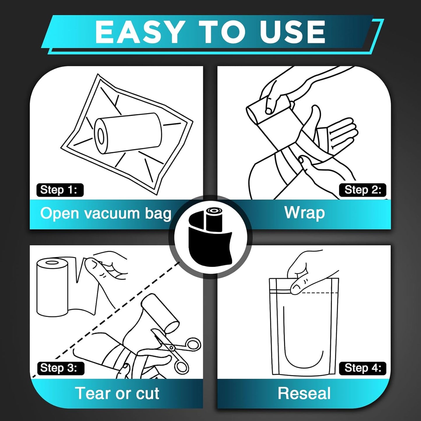 OK TAPE Ice Self Stick Bandage Wrap, Instant Cold Relief for Knee, Ankle, Wrist, Cold Compress Elastic Athletic Tape for Sports Injuries, No Refrigeration Needed, 4 Inch x 15 Feet, 2 Rolls, Beige